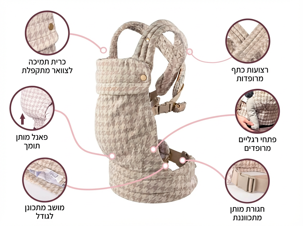 מנשא ארגונומי רב-תכליתי