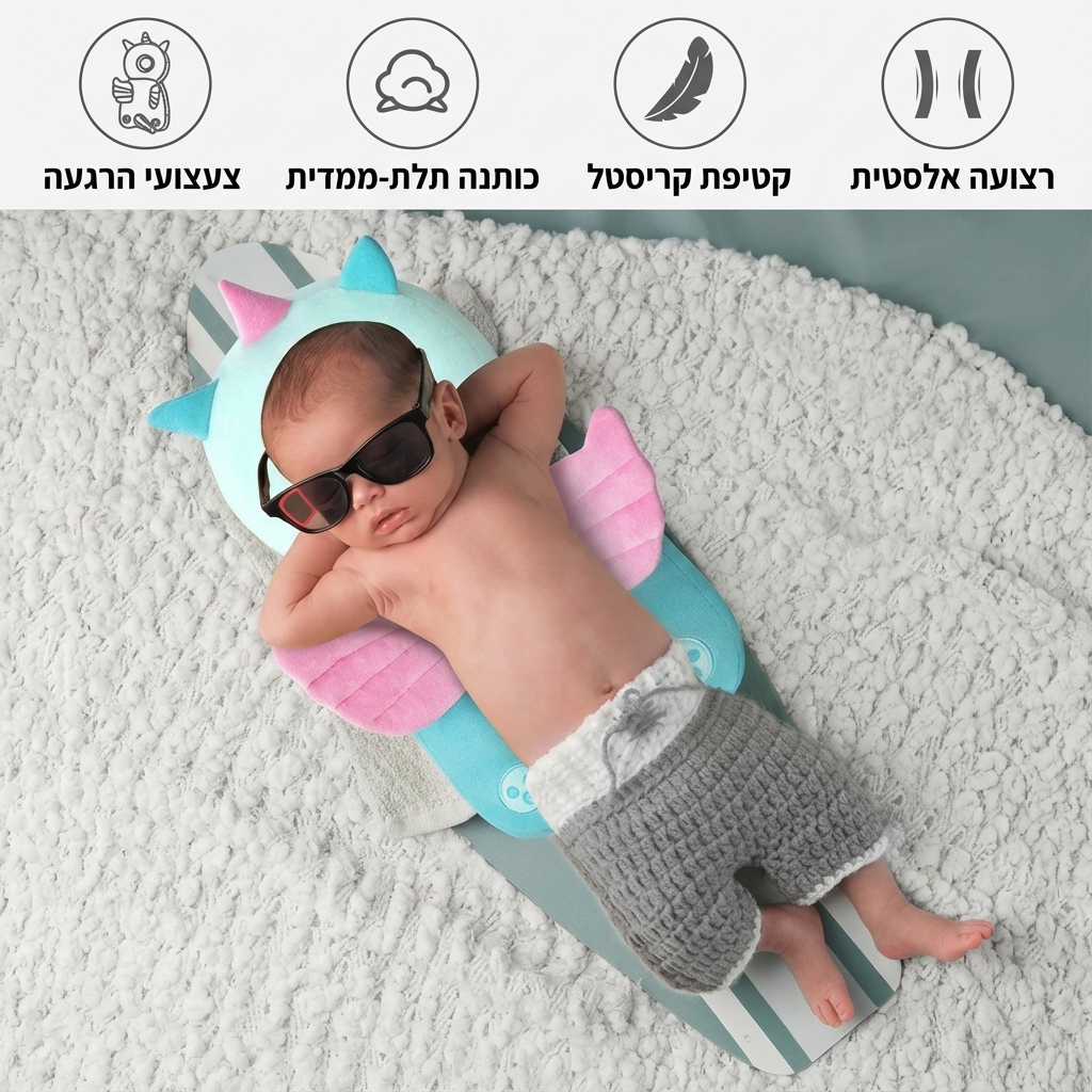 כרית הגנה לראש ולגב התינוק