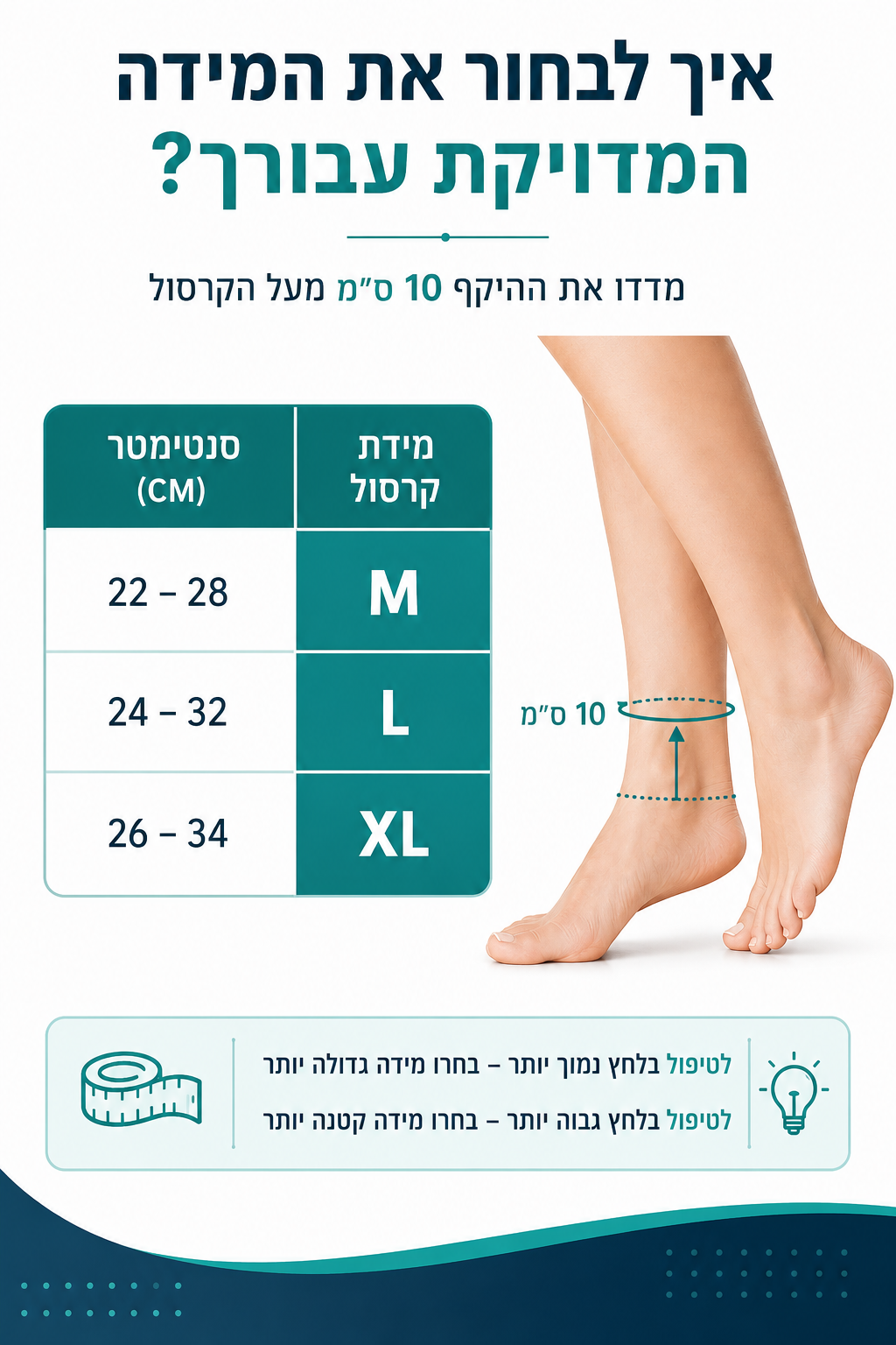 שרוול קומפרסיה לקרסול 360