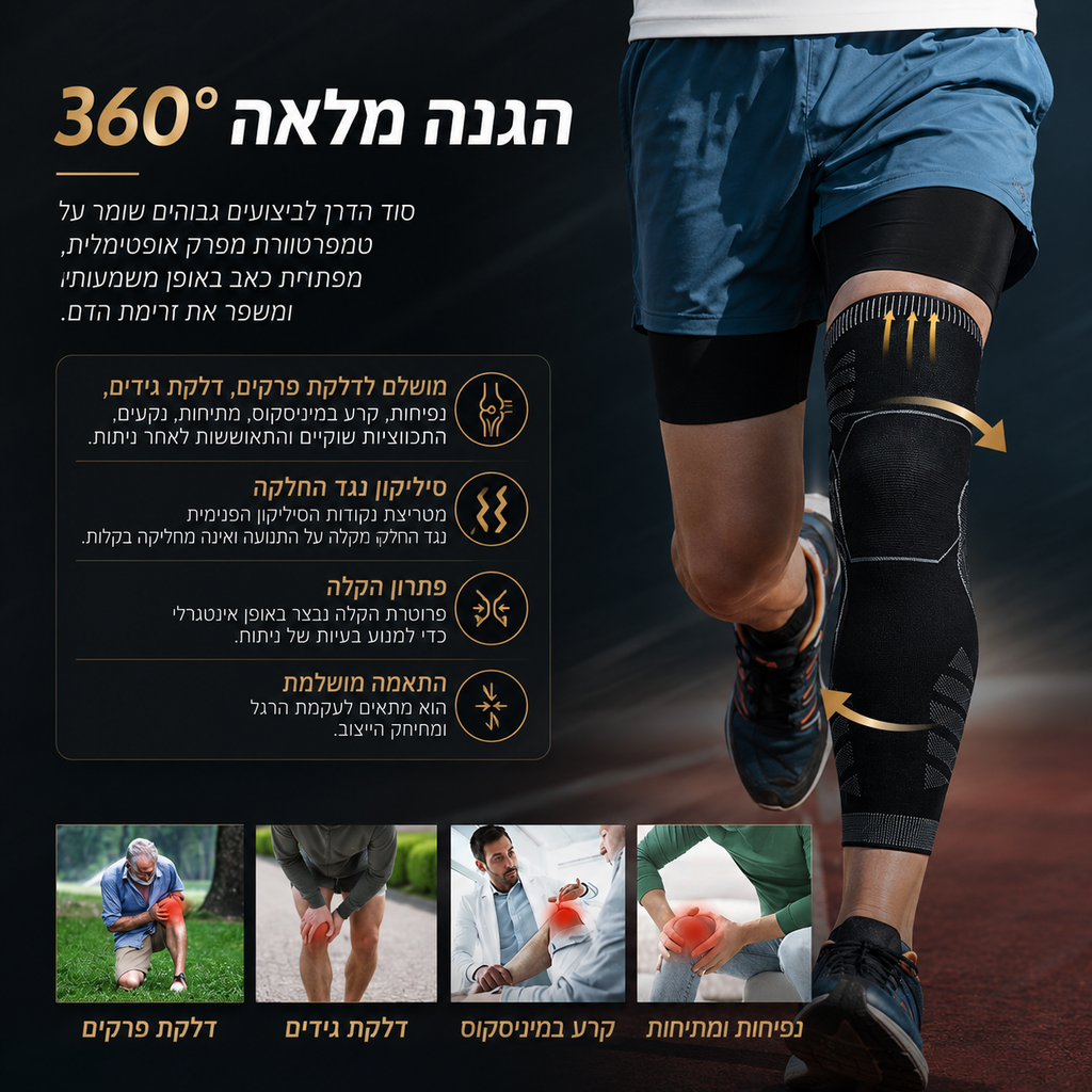 שרוול לחיצה (קומפרסיה) ארוך לרגל