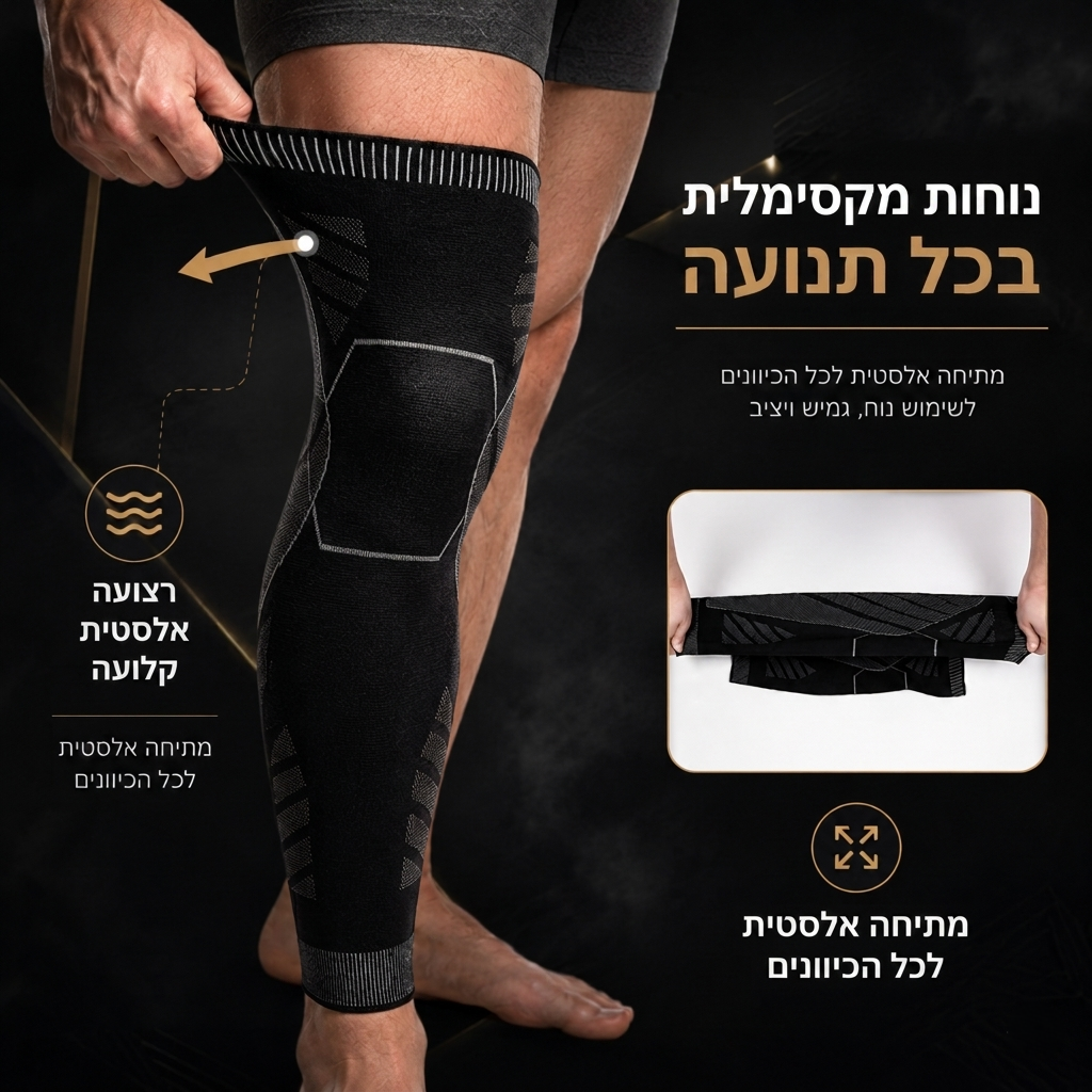 שרוול לחיצה (קומפרסיה) ארוך לרגל