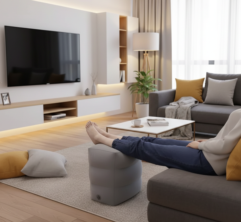 הדום מתנפח נייד לרגליים