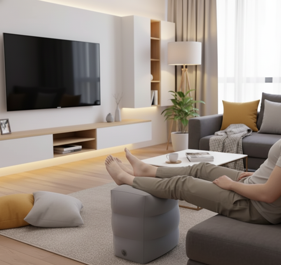 הדום מתנפח נייד לרגליים