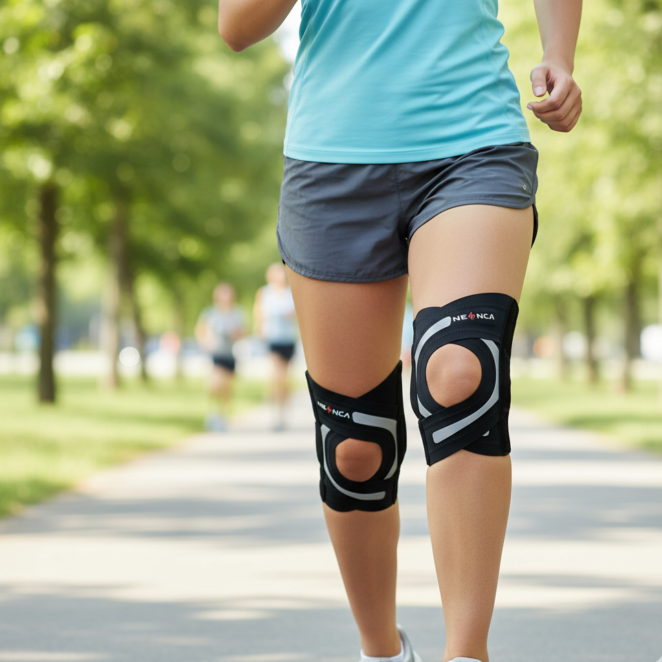 מייצב ברך עם מייצבי צד