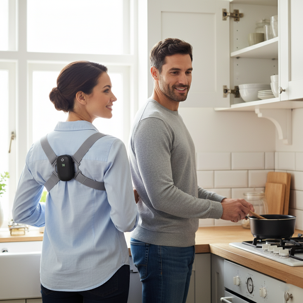 חגורת תיקון יציבה חכמה - חיישן רטט