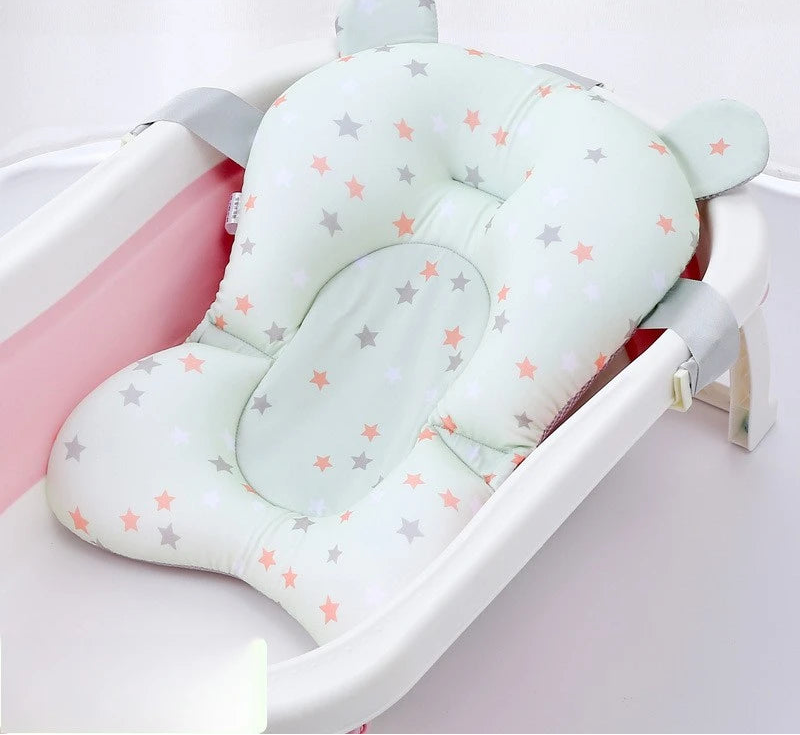 עריסת בטיחות לתמיכה ושכיבה בזמן האמבטיה