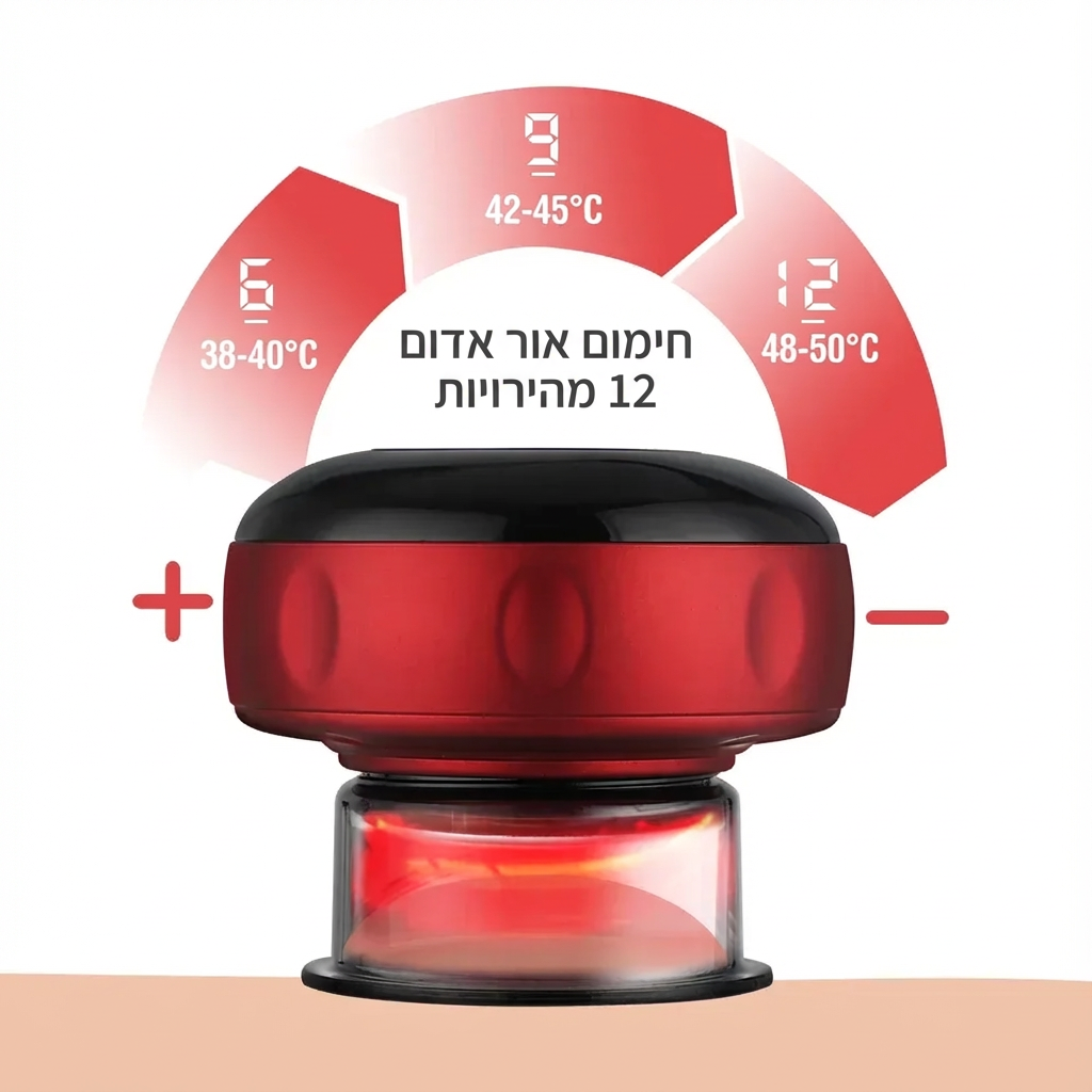 מכשיר כוסות רוח חשמלי חכם 3 ב-1