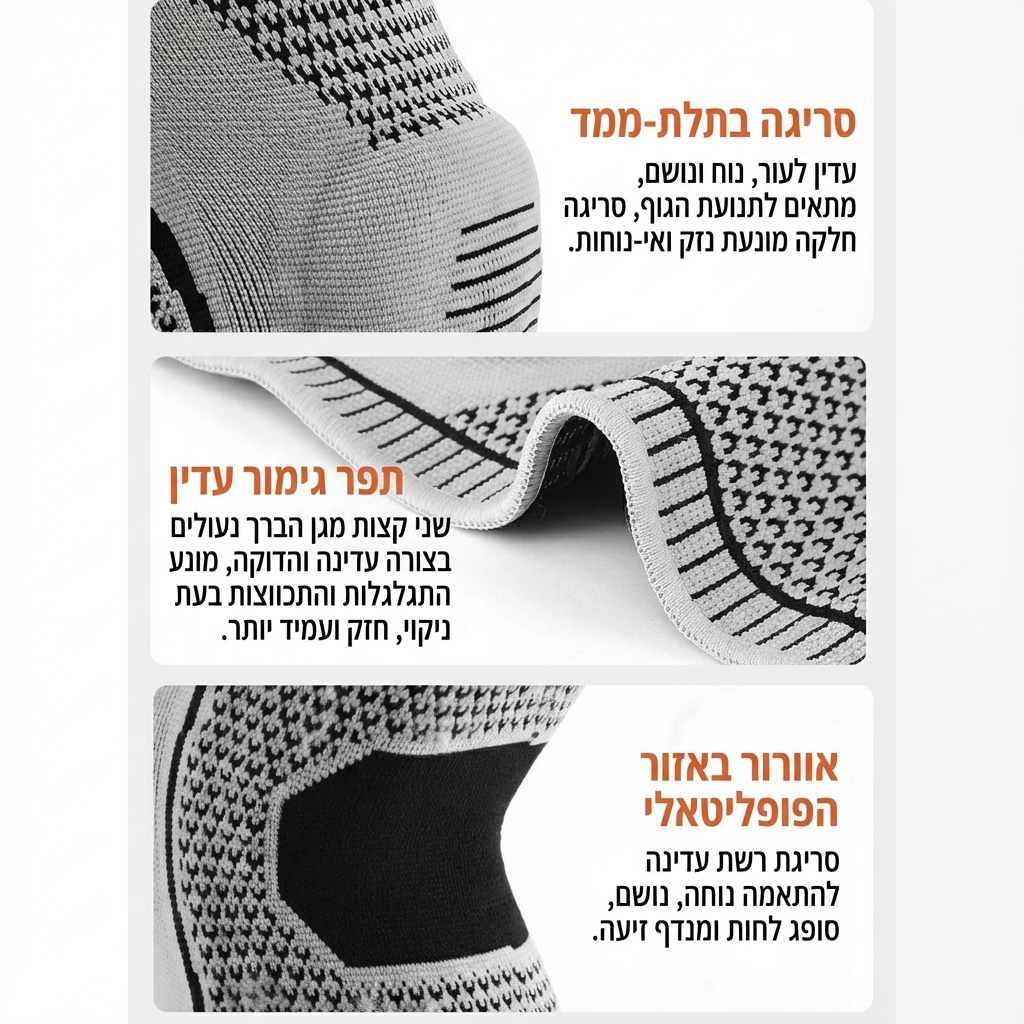 מייצב ברך תמיכת סיליקון