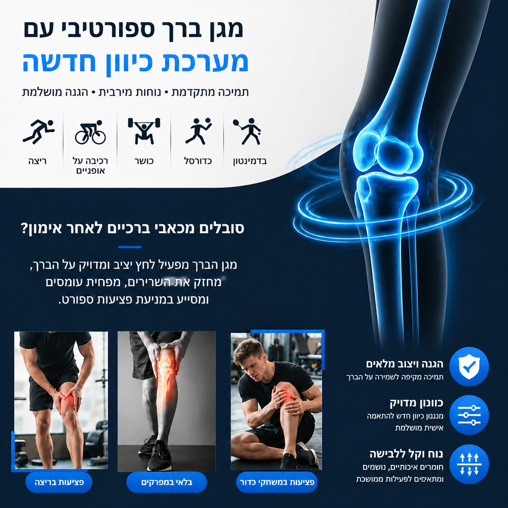 מייצב ברך אנטומי - חוגת כוונון 360°