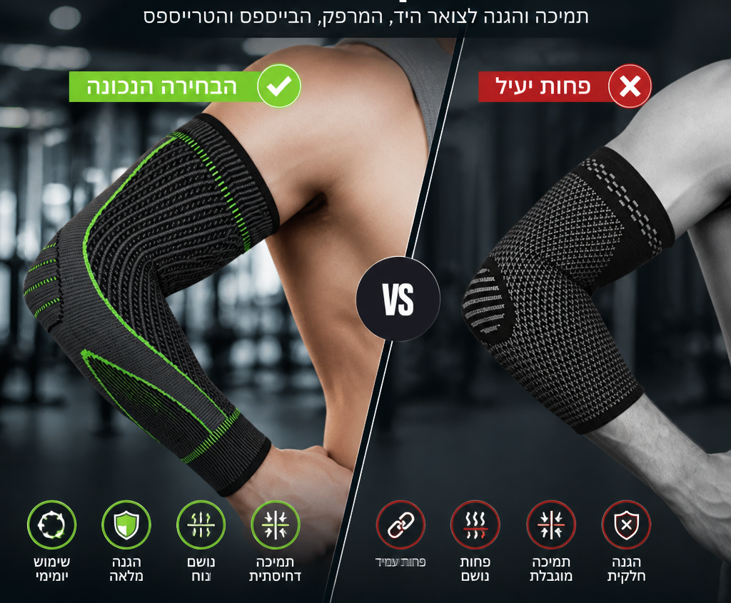 שרוול קומפרסיה ארוך למרפק