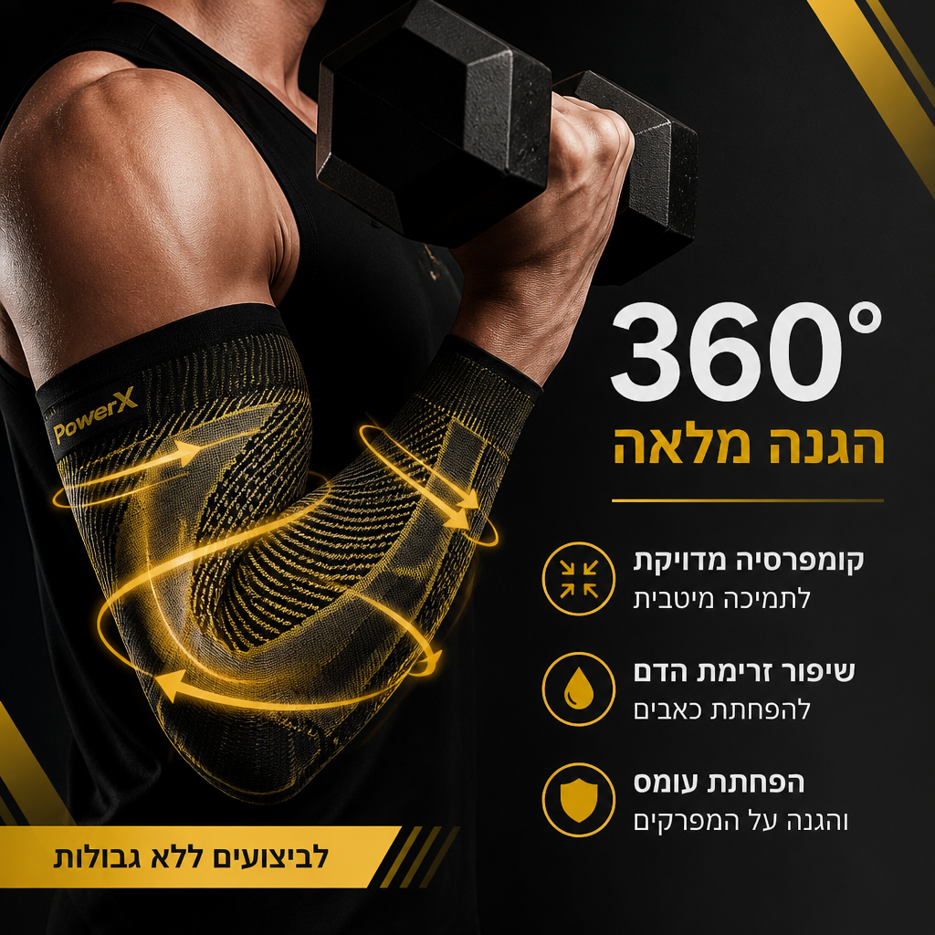 שרוול קומפרסיה ארוך למרפק