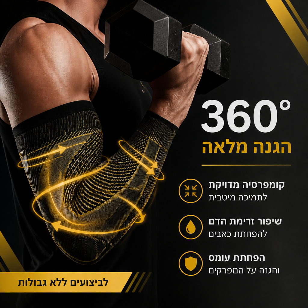 שרוול קומפרסיה ארוך למרפק