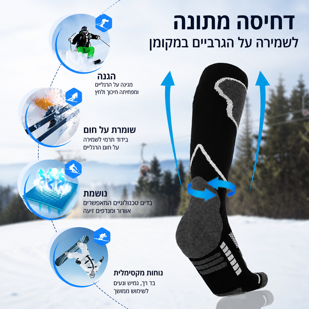 גרבי סקי תרמיות-